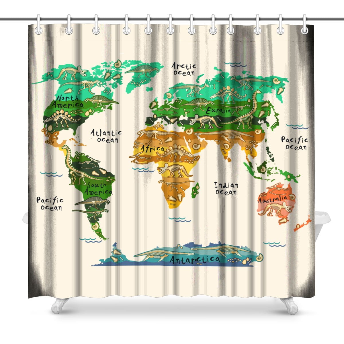 Pop Dinosaurs Map Of The World For Children And Kids Bathroom Children And Kids Bathroom