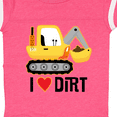 thumbnail image 4 of Inktastic Construction Truck I Love Dirt Boys or Girls Baby Bodysuit, 4 of 5