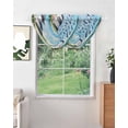 thumbnail image 2 of Waterfall Valances for Windows, Lighthouse Kitchen Sheer Valance Curtains, Blue Coastal Nautical Ocean Beach Palm Tree Rod Pocket Elegant Swag Valances for Living Room Bedroom, 47.2"x38.5", 3 Panel, 2 of 8
