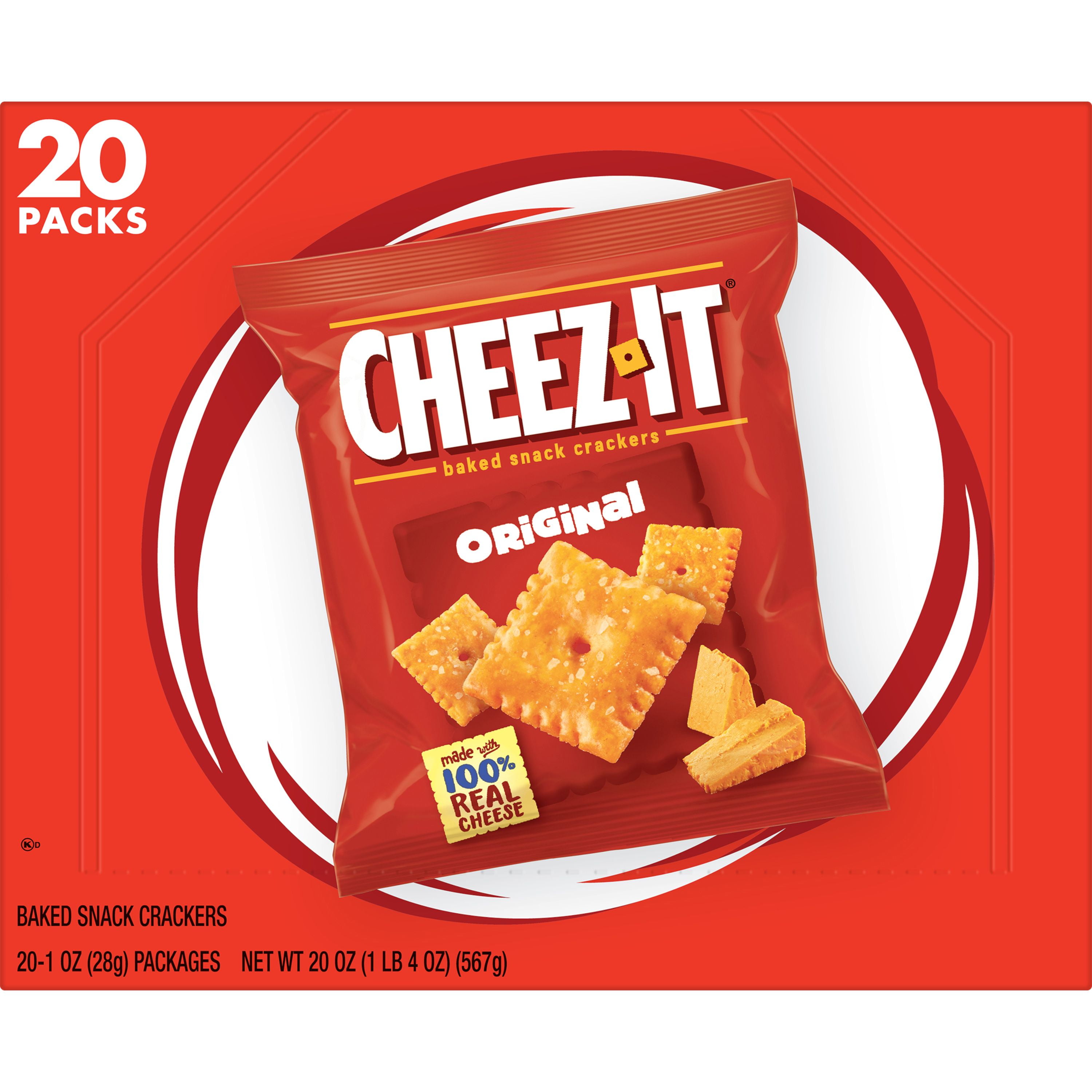 Cheez-It Cheese Crackers, Original, 20 photo