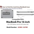 thumbnail image 2 of Compatible avec 2021 MacBook Pro 16 Pouces Coque Modèle A2485, Coque Rigide Brillante Transparente pour MacBook Pro, 2 of 5