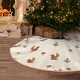 thumbnail image 5 of Sikiie Cute Squirrel Nativity Christmas Tree Skirt, Jesus Christian Winter Holiday Tree Mat Decoration(30-48IN), 5 of 6