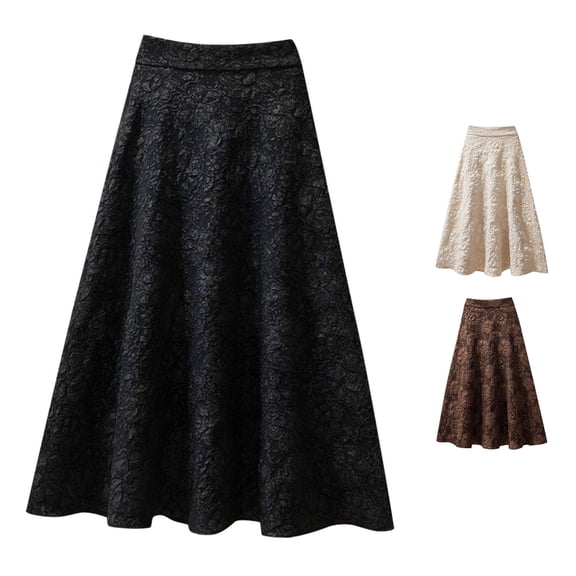 TIANZEN Womens Flower High Waist Skirt Midi Swing Skirt Tennis Skirt