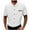White, variant on Cotton Linen Shirts for Man Casual Solid-Color Printed Button Short Sleeve Turndown Collar Shirt White XL