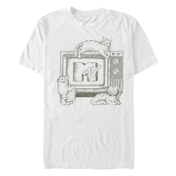 Men's MTV Meow Television Logo Graphic T-Shirt