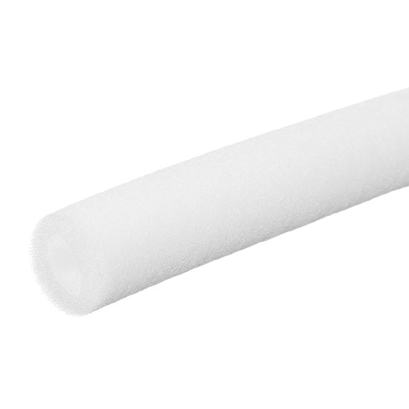 Pipe Insulation Foam Tube Pool Noodles Foam Tubing Outdoor Wrap 3/8"IDx1-1/5"ODx6.6Ft White