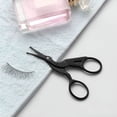 thumbnail image 6 of EXLEAF 3.5"Rounded Tip Stork Scissors,Professional Stainless Steel with Black Titanium Coated,Cuticle Pedicure Beauty Grooming Scissors for Eyebrow,Facial Hair,Dry Skin,Nose Hair, 6 of 9