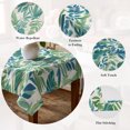thumbnail image 5 of Palm Leaves Table Cloth Waterproof Tablecloths, Green Blue Tropical Plants Summer Country Tablecloth Dining Table Cover for Kitchen Party Tabletop Outdoor, Rectangle Tablecloth 60x102 Inch, 5 of 9