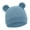 Blue, variant on Classical Bear Ear Infant Hat Waffles Weave Fabric Stretchy Head Cover Stretchable Caps for 0 to 2 Year Baby