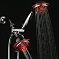 thumbnail image 2 of DreamSpa? All-Chrome 3-way LED Twin Shower System with Air Jet LED Turbo Pressure-Boost Nozzle Technology, 2 of 4