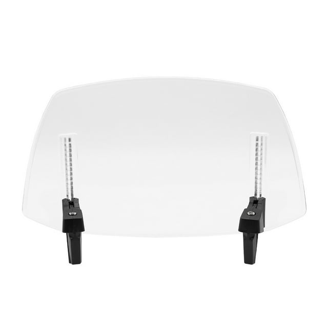 Maytalsory Motorcycle To Next Level Adjustable Clip-on Windshield Extension Spoiler Transparent 1Set