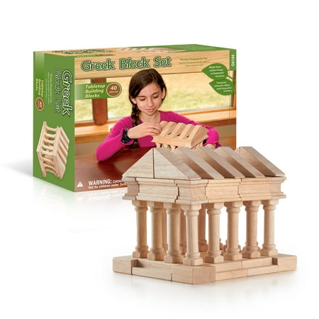 Guidecraft Sand Blocks - Tabletop Building Blocks - Greek