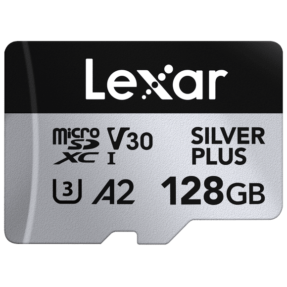 Lexar Professional 128 Go SILVER PLUS microSDXC™ UHS-I Card MicroSDXC 128 Go