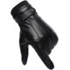thumbnail image 1 of Guantes de invierno para hombre de piel sintética, cálidos, de lana, resistentes al viento y al frío, antideslizantes, pantalla táctil, conducción al aire libre, camping (negro) JM, 1 of 5