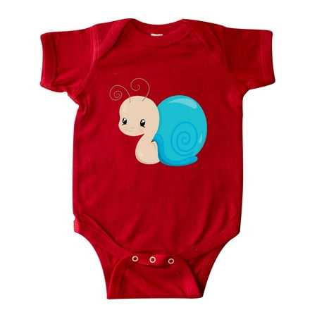 

Inktastic Adorable Blue Snail Gift Baby Boy or Baby Girl Bodysuit