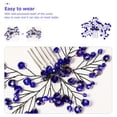 thumbnail image 3 of Bride Hair Comb Blue Zircon Hair Comb Hair Insert Comb Wedding Hair Accessories, 3 of 8