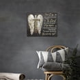 thumbnail image 3 of Christian Angel Cross Wall Art Religious Scripture Pictures Wall Decor Rustic Bible Verse Canvas Painting Prints Home Decor Framed Artwork for Bathroom Bedroom Living Room 12"x16", 3 of 6