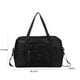 thumbnail image 3 of Bolsa de viaje plegable para mujeres y niñas | Equipaje de mano ligero | Bolsa de gimnasio y fin de semana de nailon resistente al agua | Capacidad de 25 l | Negro, azul marino, gris y vino, 3 of 8