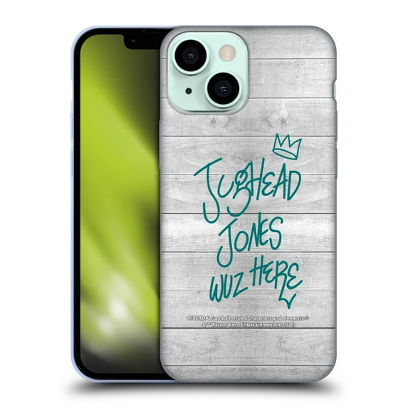 Head Case Designs Officially Licensed Riverdale Jughead Jones Jughead Wuz Here Wood Soft Gel Case Compatible with Apple iPhone 13 Mini