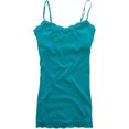 thumbnail image 1 of Aeropostale Womens Solid Classic Lace Cami Tank Top, azul, grande, 1 of 2