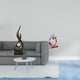 thumbnail image 2 of Estatua de fuego del pensador abstracto, figura de resina, escultura de arte moderno, adorno para vitrina, sala de estar, dormitorio, oficina, tienda,, 2 of 8