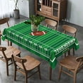 thumbnail image 5 of American Football Field Tablecloth Game Time Touchdown Sport Themed Party Decoration Kitchen Dining Room Home Rectangular Table Cover 60×84inches, 5 of 5