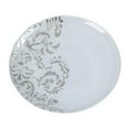 thumbnail image 1 of Damask 11 in. White & Silver Plate, 1 of 1