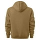 thumbnail image 5 of Sudadera con capucha para hombre, color liso, a la moda, con bolsillo, botón, cordón, informal, deportiva, de manga larga, cárdigan con capucha, sudadera para hombre, blusa de poliéster, 5 of 5