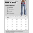 thumbnail image 5 of EMMIOL Women's Y2K High Waist Flare Jeans,Vintage American Red Star Print Distressed Stretch Bootcut Denim Pants,Retro 90s Bell Bottoms Suitable for Independence Day, 5 of 9