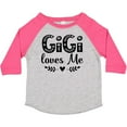 thumbnail image 3 of Inktastic My Gigi Loves Me Girls Girls Toddler T-Shirt, 3 of 5