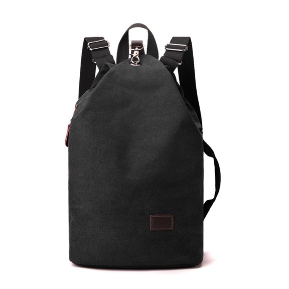 QUARRYUS Durable Canvas Black Backpack