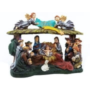 Christmas Nativity Set | Lighted Christmas Village Nativity Scene is a Great Perfect Addition to Your Christmas Indoor Decorations & Holiday Displays