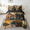 thumbnail image 2 of jejeloiu Wild Bear Deer Twin Bedding Sets 7-Piece,Jungle Animal Bedding Comforter Set,Weatern Farmhouse Cabin Sheet Sets For Child,Luxury Bedroom Decor Reversible, 2 of 8