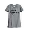 thumbnail image 1 of I Don't Morning Women's Fashion Relaxed T-Shirt Tee Heather Grey Small, 1 of 3