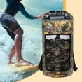 thumbnail image 2 of EHJRE Waterproof Dry Bag Multifunctional with Mesh Pocket Men Women Comfortable Floating Backpack Storage Bag for Swimming Kayaking Leaves Pattern, 2 of 3