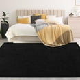 thumbnail image 6 of 5x8 Feet Black Thickened Memory Foam Indoor Minimalist Carpet, 6 of 8