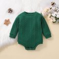 thumbnail image 2 of Ulanda Newborn Baby Girl Boy Sweater Knit Oversized Pullover Sweatshirt Romper (Green, 0-3 Months), 2 of 5