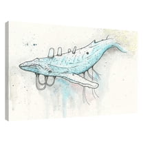 Epic Graffiti "Whale" by Craig Snodgrass, Giclee Canvas Wall 12"x16"