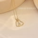 thumbnail image 4 of Collares con inicial de corazón CHAO de plata para mujer, 4 of 5