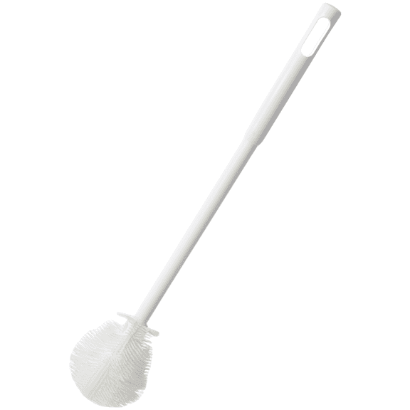 White Long Handle Cup Brush, 360° Flexible Plastic Bottle Brush with Foldable Head, Water Bottle Cleaner for Deep Cleaning Glassware, Unbreakable Handle, 7.1 in for Bottles, Flasks