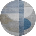 thumbnail image 2 of Addison Rugs Mayfield Premium Machine Washable Transitional Geometric Denim Round Rug, 8' x 8', 2 of 6