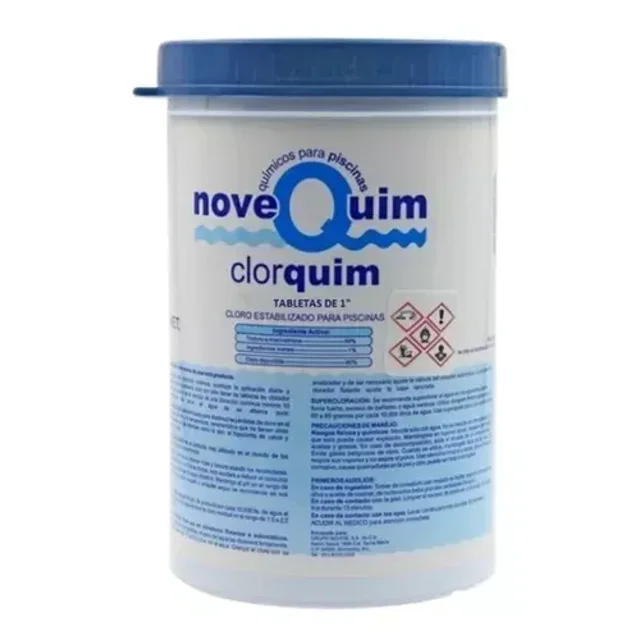 Tricloro Clorquim Cloro Para Alberca Tab 3 PuLG 1 Bote 1 Kg