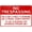 Warning Sign 3, variant on Warning Sign Private Residents Only No Parking No Beach Access - 12×8 Inches, Aluminum Metal Tin, Business Property Decor