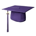 thumbnail image 3 of Endea Graduation Matte Purple Graduation Cap  Tassel, 3 of 11