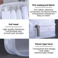 thumbnail image 5 of AMERTEER Clear Toiletry Bag PVC Travel Cosmetics Bags Transparent Toiletry Makeup Bags Multi-Size Toiletry Organizer Pouch with Zipper Multifunction Storage Bag for Airport Travel, 5 of 5