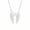 Silver, variant on Silver Stainless Steel Angel Wings Pendant Chain Necklace for Female Jewelry