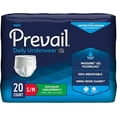 thumbnail image 1 of Prevail Dri-Fit Maximum Absorbency Men’s Incontinence Underwear, Small/Medium Trial Pack, 20-Count, White, 1 of 6
