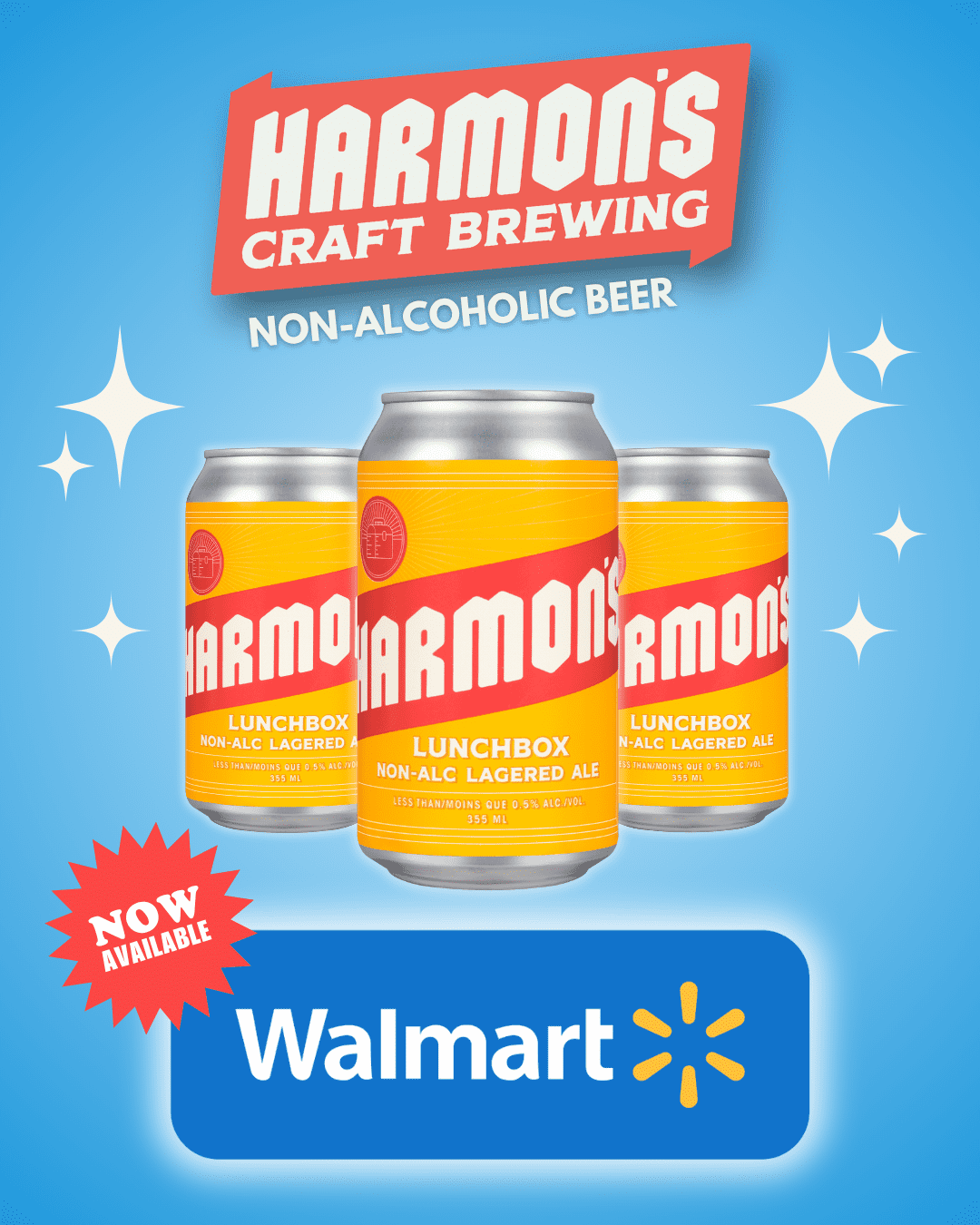 Lunchbox Non-Alc Lager, Craft Non-Alcoholic Organic Lager