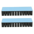 thumbnail image 2 of 2Pcs Cooling Fins Aluminum Power Radiator Slotted Heatsink Kit for Electronics 120x40x20mmWith Adhesive, 2 of 14