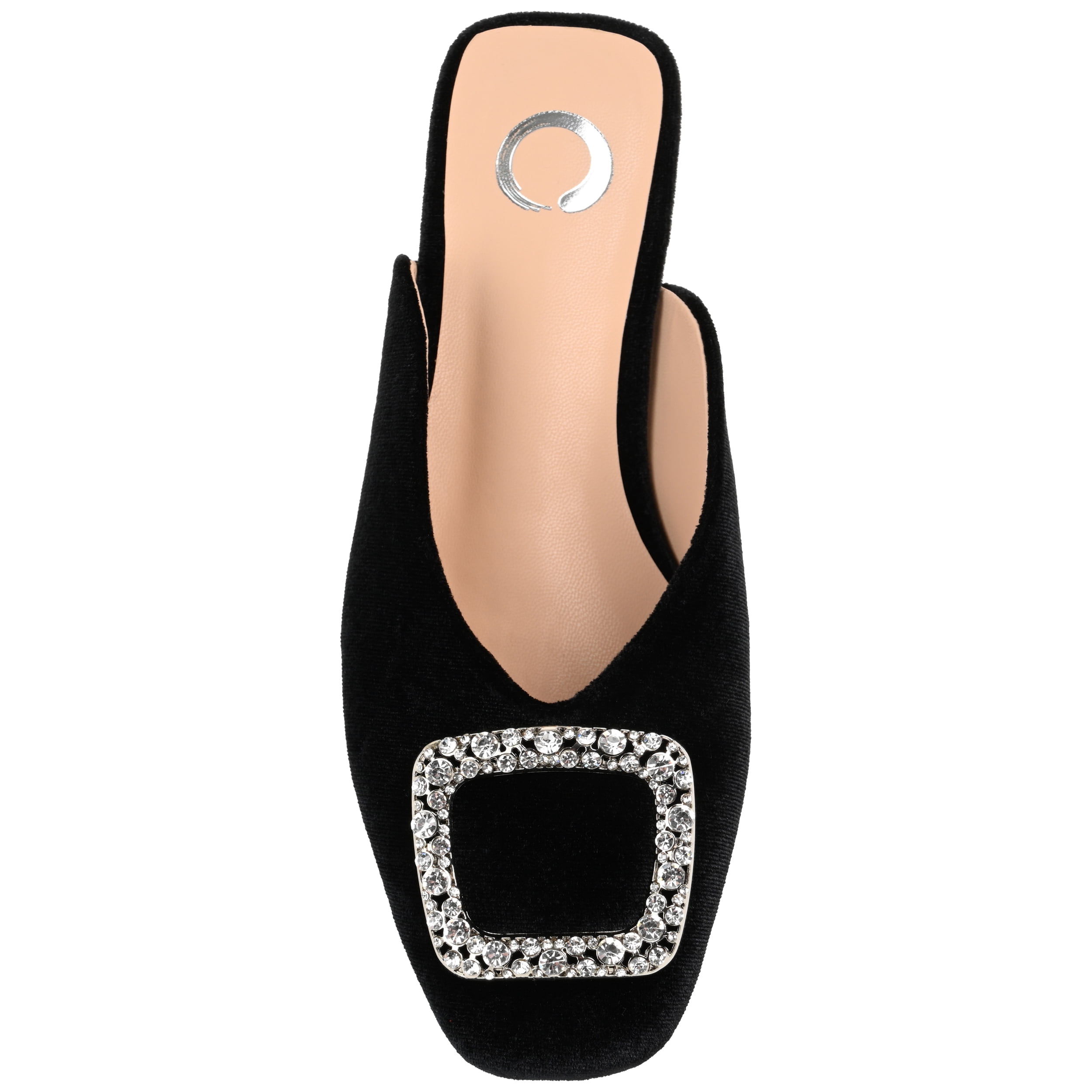 Journee Womens Sonnia Mules Square Toe Slip On Evening Dress Flats